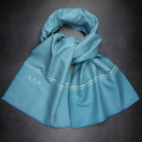 Escher Dance Towel scarf style 140x30cm with silver...