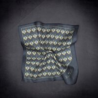 Jay Gatsby Dance Towel Pocketsquare 30x30cm embroidered in silver
